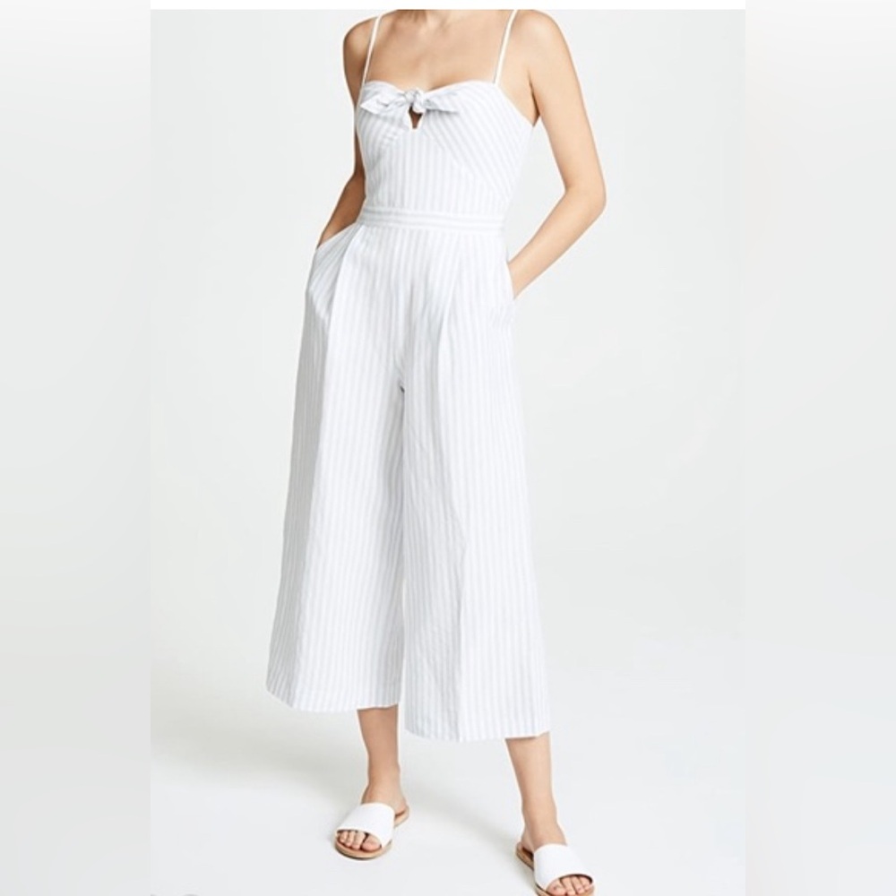 Club Monaco blue and white strip jumpsuit